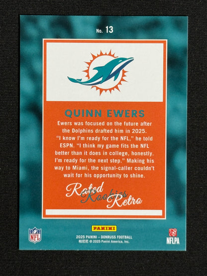 2025 Donruss Quinn Ewers Rated Rookies Retro #13