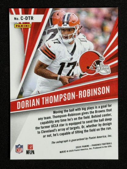 2024 Panini Phoenix Dorian Thompson-Robinson Calligraphy Lazer Auto #C-DTR