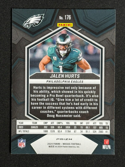 2024 Panini Mosaic Jalen Hurts Mosaic Reactive Blue #176