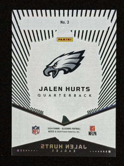 2024 Panini Illusions Jalen Hurts Abracadabra Emerald #3