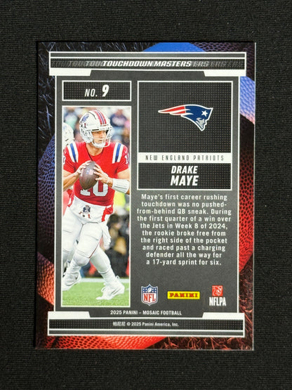 2025 Panini Mosaic Drake Maye Touchdown Masters Mosaic #9