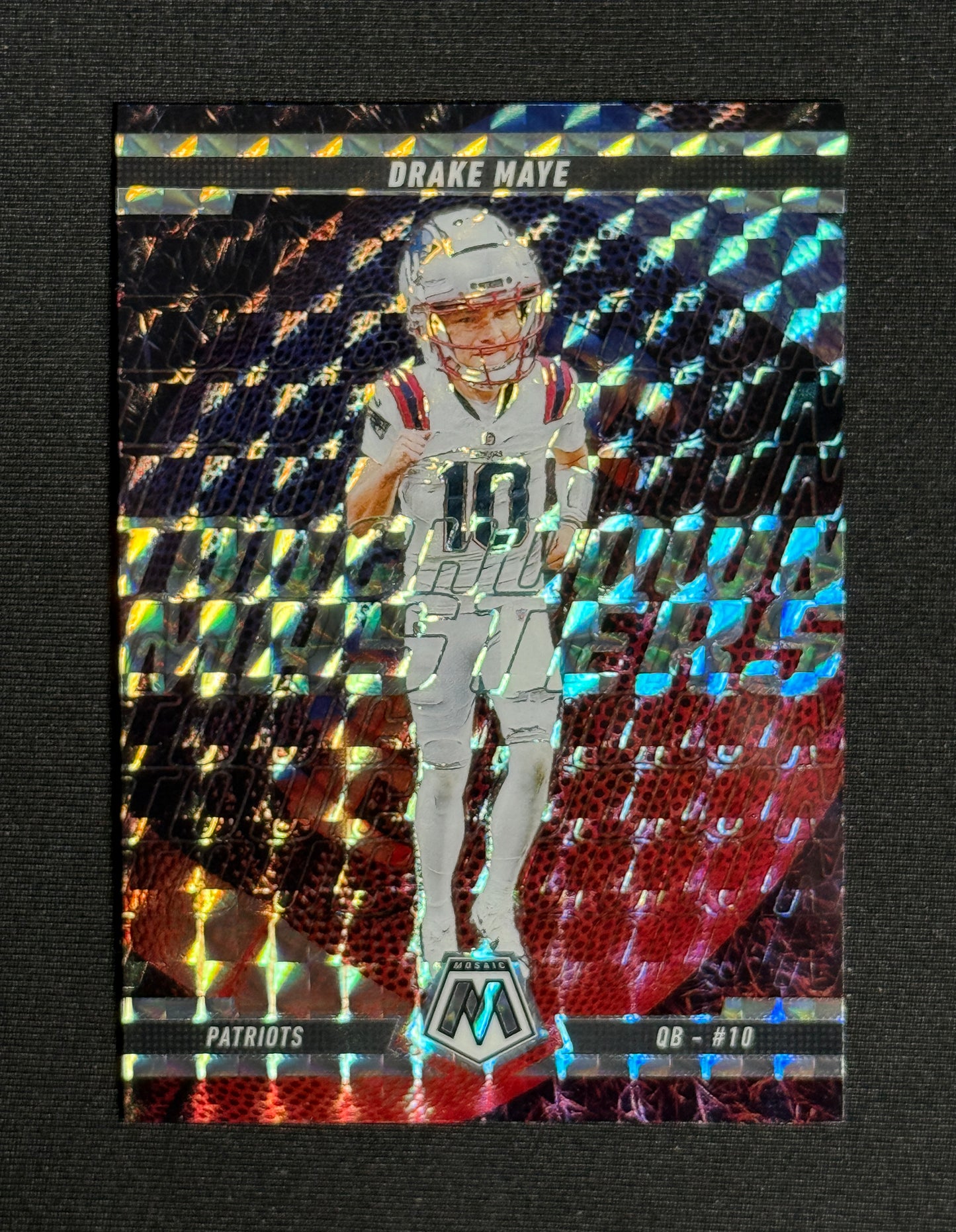 2025 Panini Mosaic Drake Maye Touchdown Masters Mosaic #9