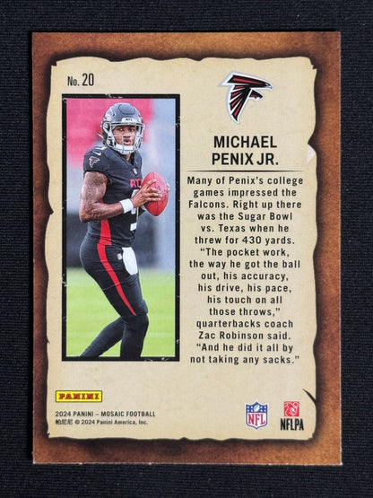 2024 Panini Mosaic Michael Penix Jr. Rookie Notoriety #20