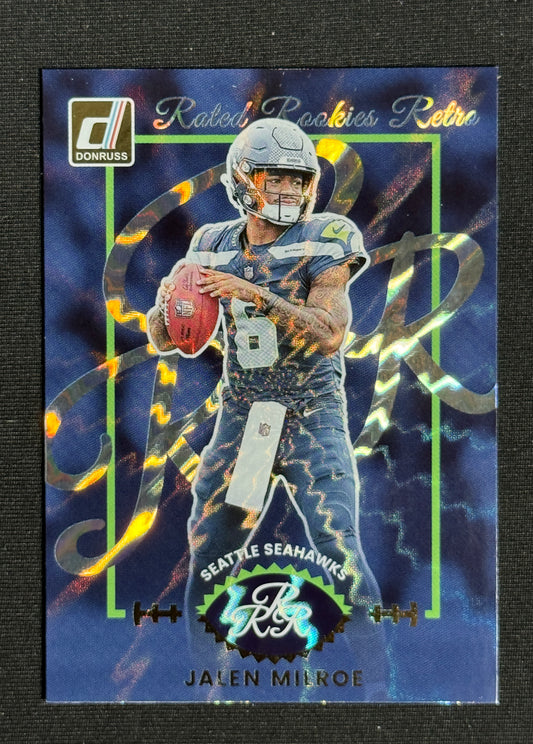 2025 Donruss Jalen Milroe Rookie Rated Rookies Retro #16