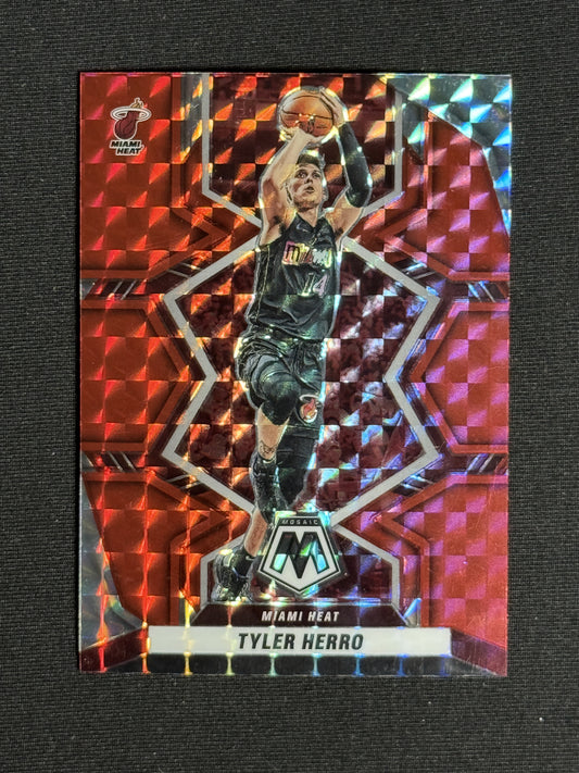 2021-22 Panini Mosaic Tyler Herro Red #53