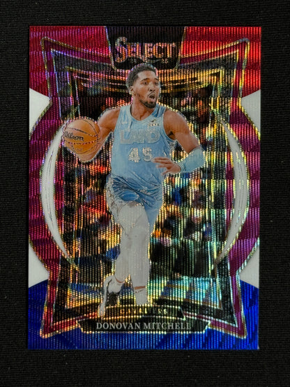 2024-25 Panini Select Donovan Mitchell Tri-Color Prizm #21