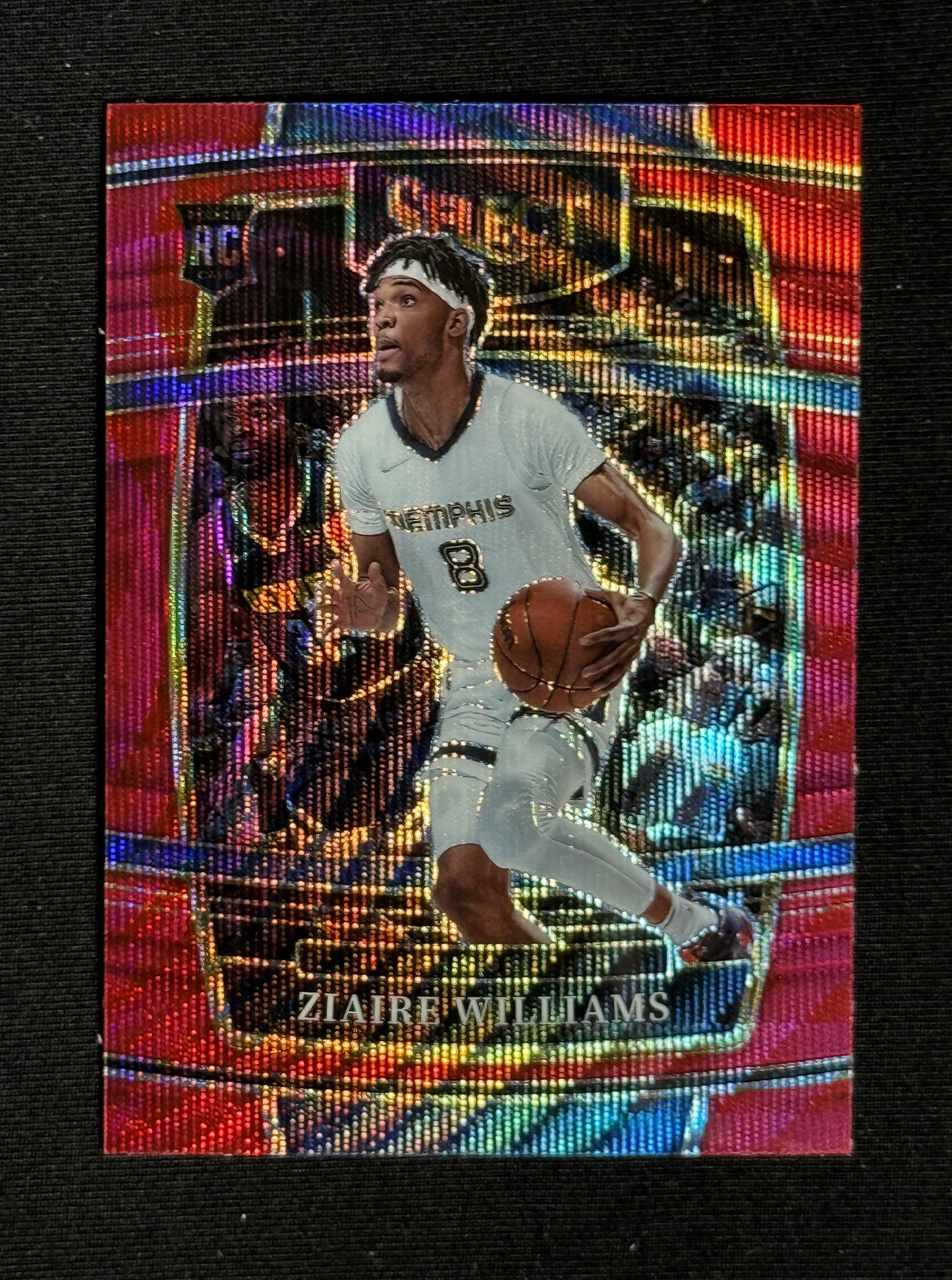 2021-22 Panini Select Ziaire Williams Rookie Red Wave Prizms #86