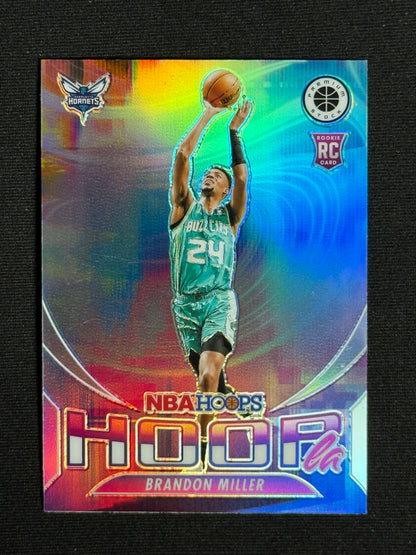 2023-24 Hoops Premium Stock Brandon Miller Silver Hoopla #3