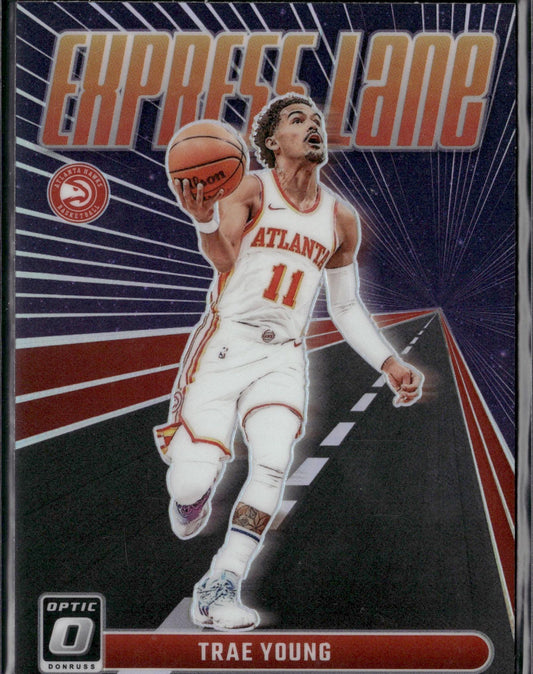 2021-22 Donruss Optic Trae Young Express Lane Holo #5