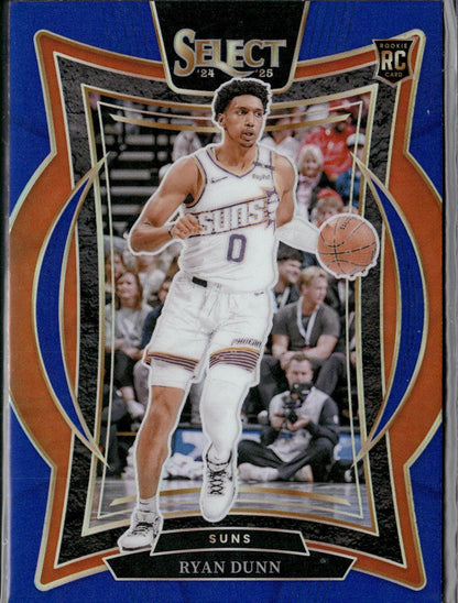 2024-25 Panini Select Ryan Dunn Rookie Blue Prizm #100