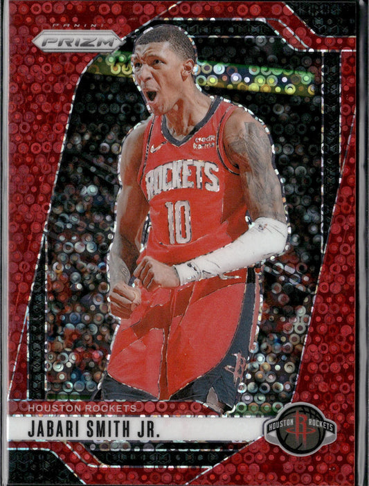 2024-25 Panini Prizm Jabari Smith Jr. Prizms Fast Break Red #/100 #77
