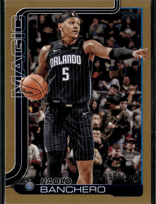 2025-26 Topps Paolo Banchero Gold #/2025 #87