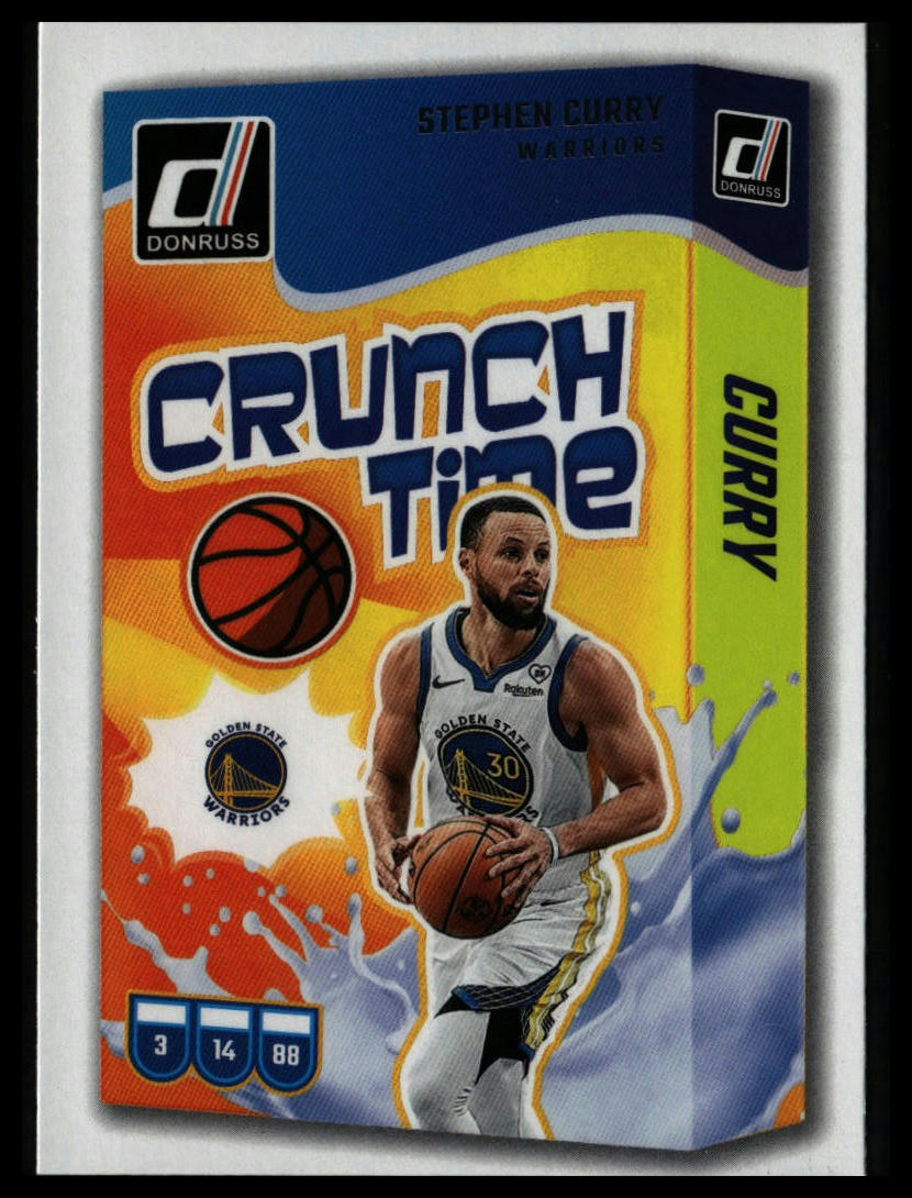 2024-25 Donruss Stephen Curry Crunch Time Press Proof Purple #5