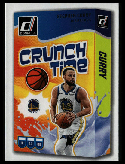 2024-25 Donruss Stephen Curry Crunch Time Press Proof Purple #5