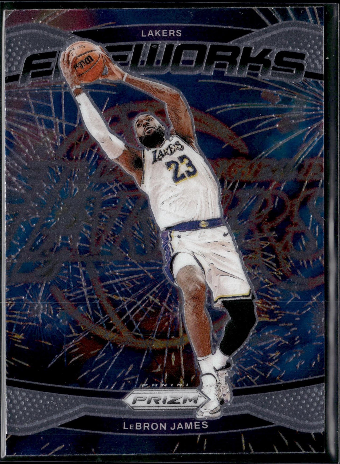 2024-25 Panini Prizm LeBron James Fireworks #19