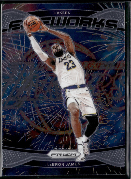 2024-25 Panini Prizm LeBron James Fireworks #19