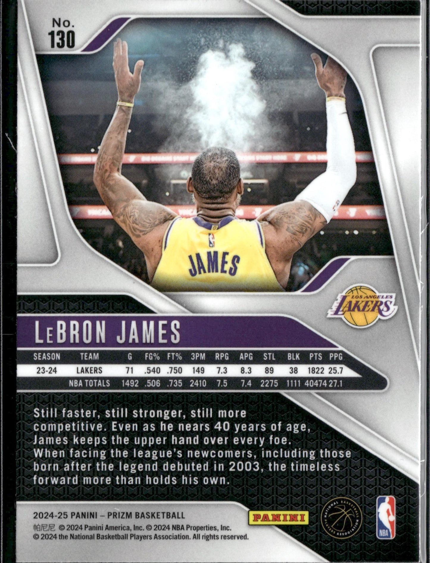 2024-25 Panini Prizm LeBron James #130