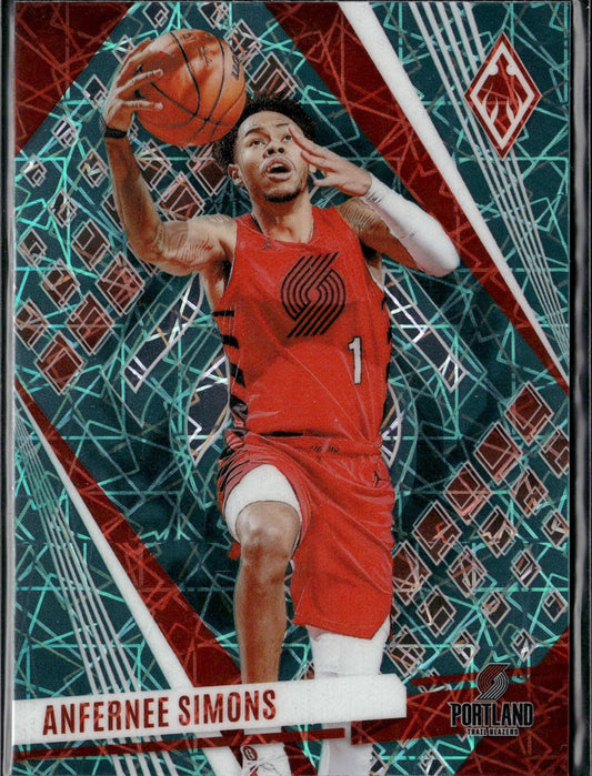 2023-24 Panini Phoenix Anfernee Simons Phoenix Teal Lazer #177