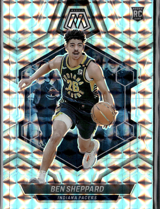 2023-24 Panini Mosaic Ben Sheppard Rookie Silver Mosaic #244