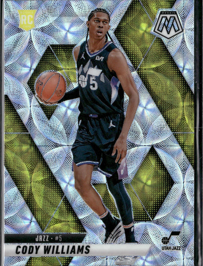2024-25 Mosaic Cody Williams Rookie International Silver Scope Mosaic #207