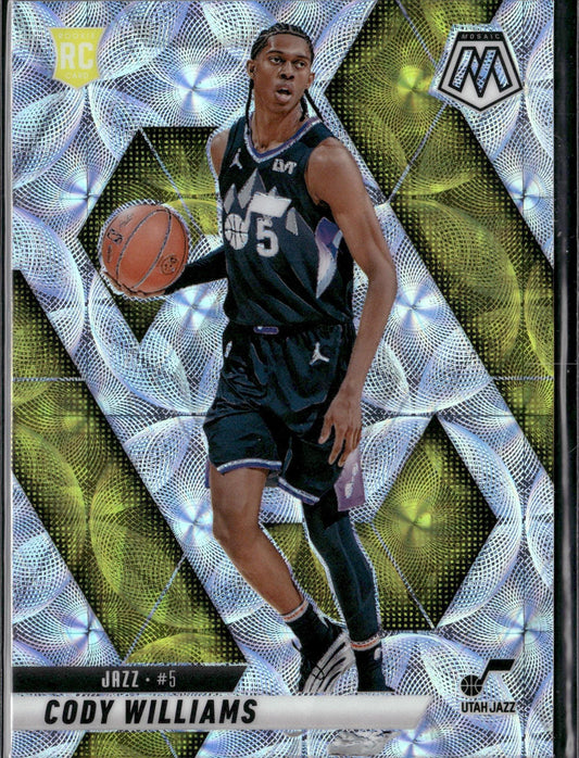 2024-25 Mosaic Cody Williams Rookie International Silver Scope Mosaic #207