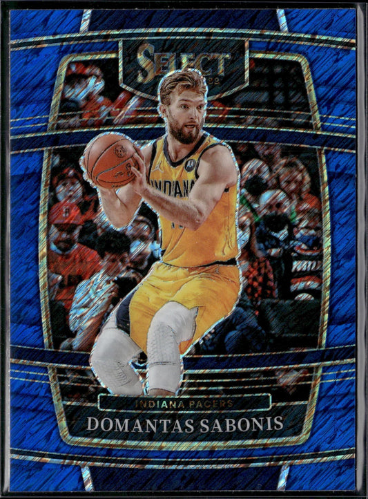 2021-22 Panini Select Domantas Sabonis Blue Shimmer Prizms #73