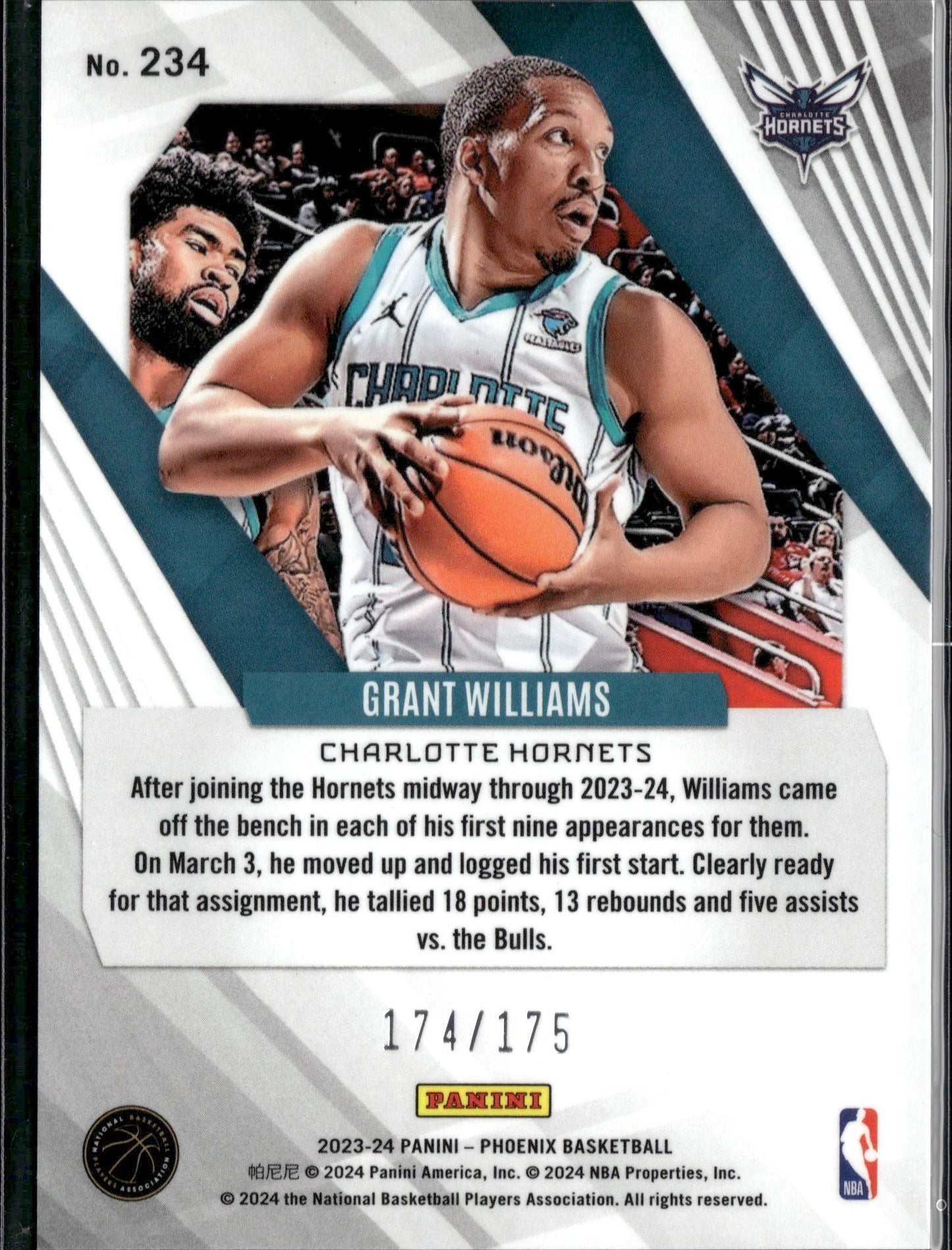 2023-24 Panini Phoenix Grant Williams Pink #/175 #234