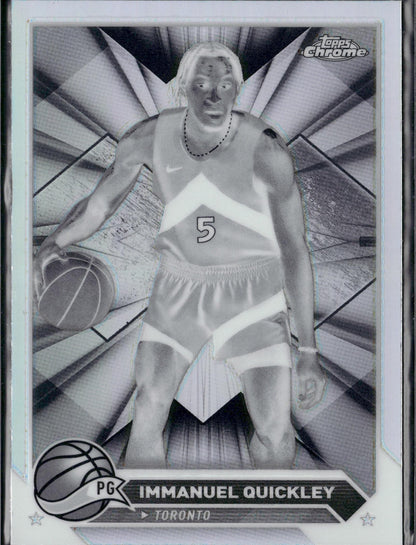 2023-24 Topps Chrome Immanuel Quickley Negative Refractors #131