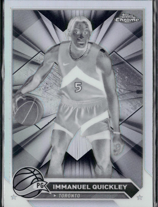 2023-24 Topps Chrome Immanuel Quickley Negative Refractors #131