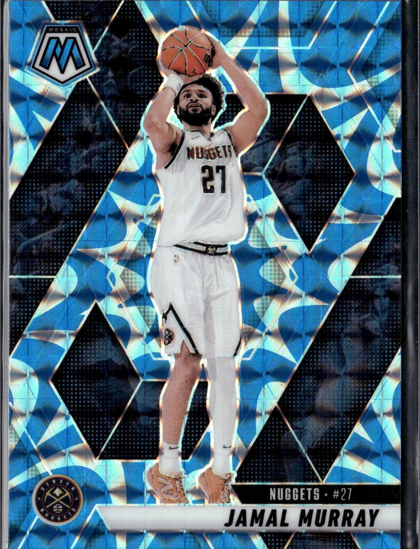 2024-25 Panini Mosaic Jamal Murray Reactive Blue Mosaic #192