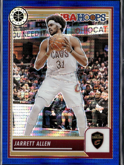 2023-24 Hoops Premium Stock Jarrett Allen Blue Pulsar #/75 #104