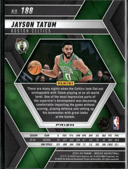 2024-25 Panini Mosaic Jayson Tatum Premium #188