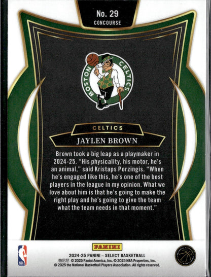 2024-25 Panini Select Jaylen Brown Blue (Retail) #29