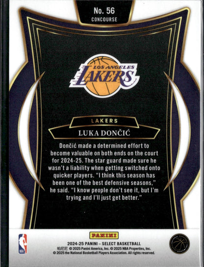 2024-25 Panini Select Luka Doncic Blue (Retail) #56