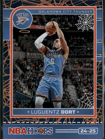 2024-25 Hoops Haunted Hoops Luguentz Dort Holo Webs #204