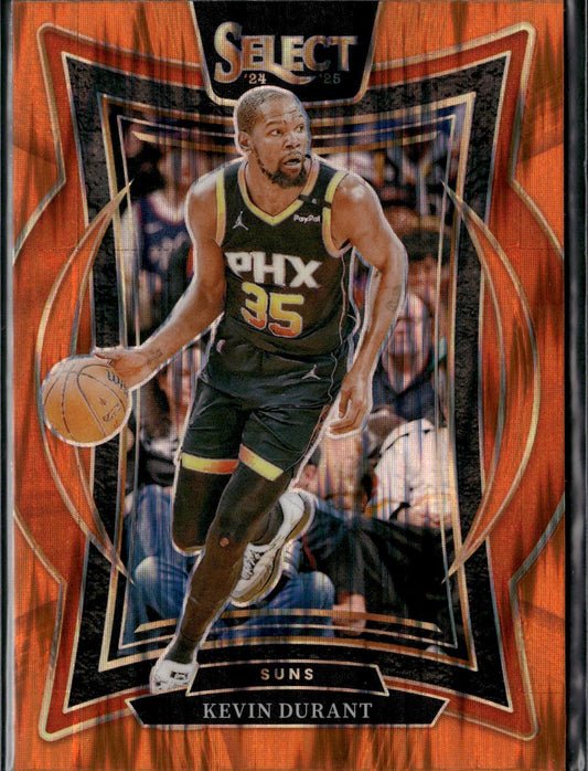 2024-25 Panini Select Kevin Durant Orange Flash Prizm #51