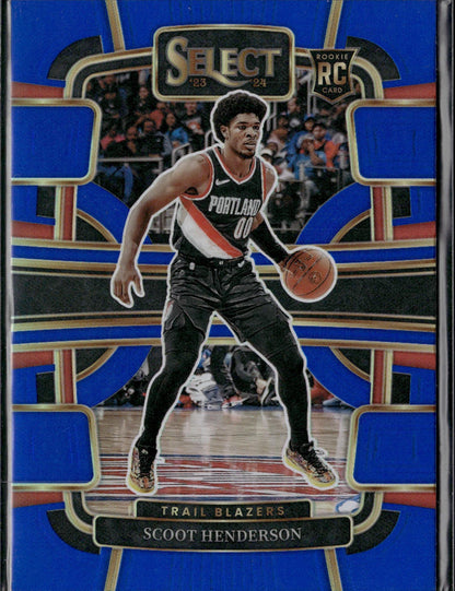 2023-24 Panini Select Scoot Henderson Rookie Blue (Retail Base) #77