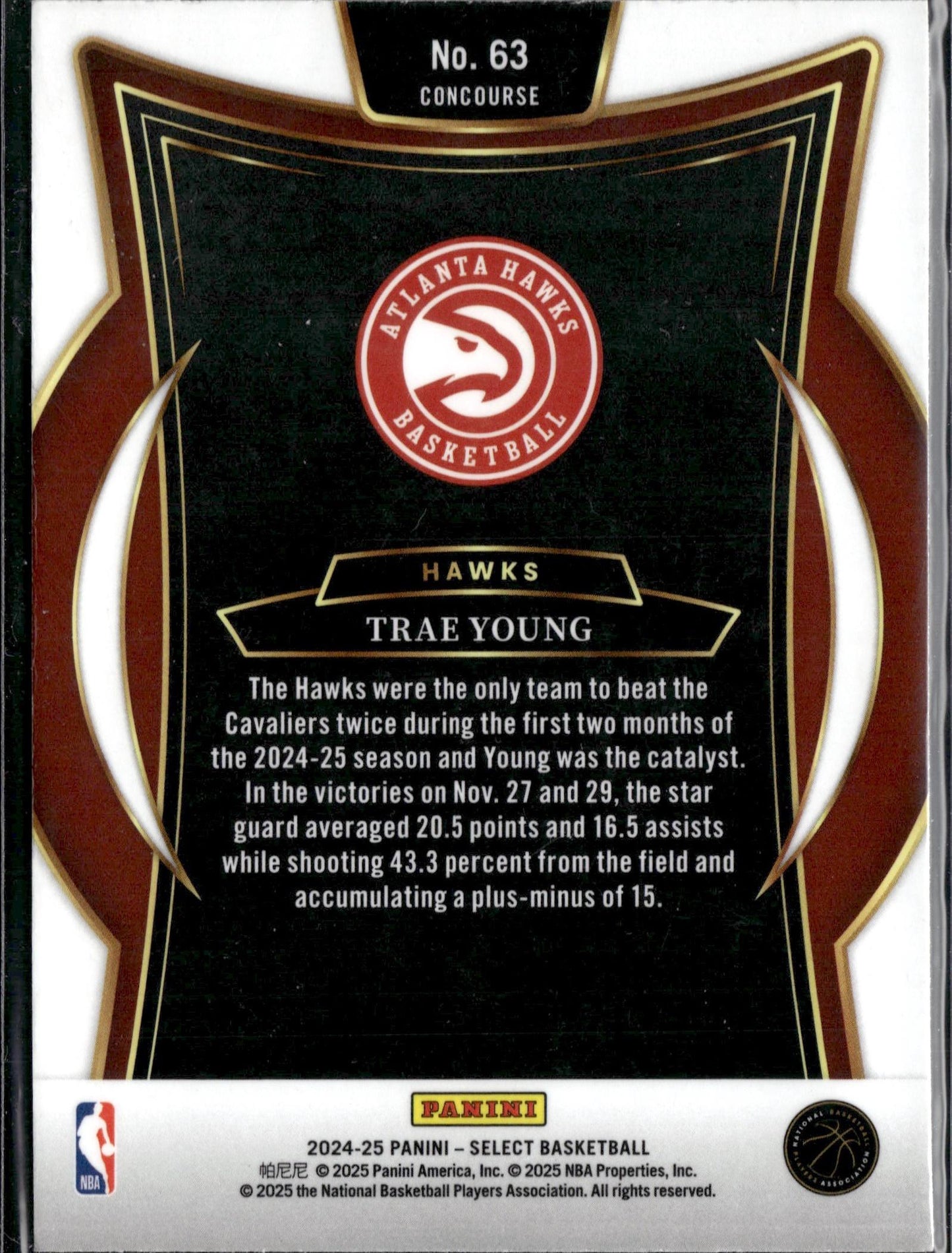 2024-25 Panini Select Trae Young Blue (Retail) #63