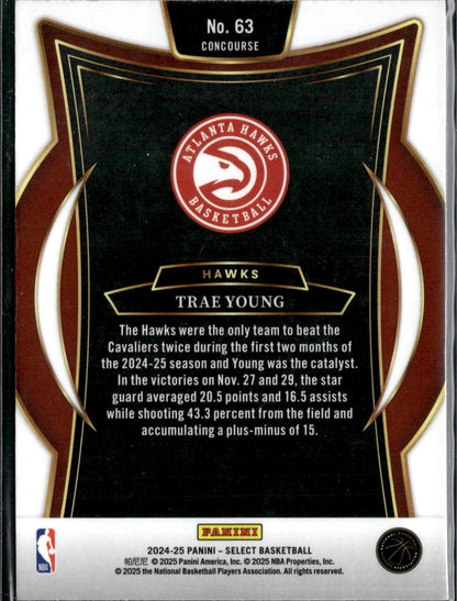 2024-25 Panini Select Trae Young Blue (Retail) #63