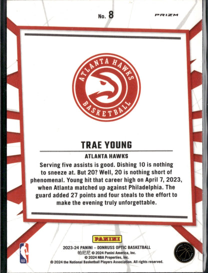 2023-24 Donruss Optic Trae Young My House Purple #8