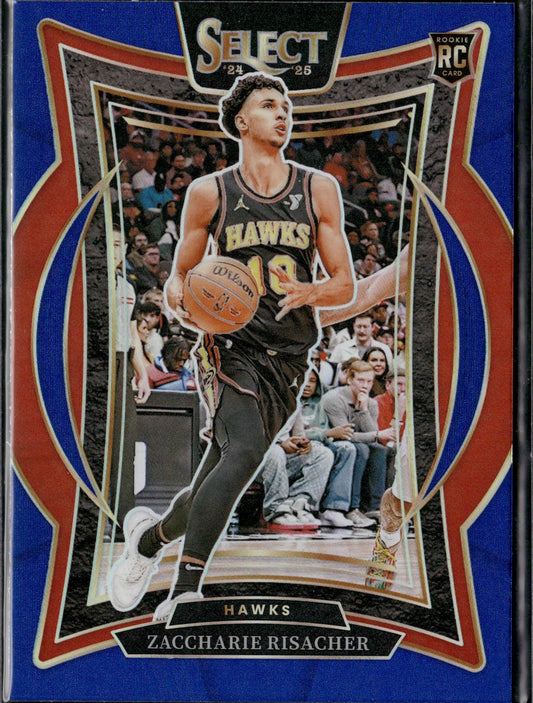 2024-25 Panini Select Zaccharie Risacher Rookie Blue (Retail) #86