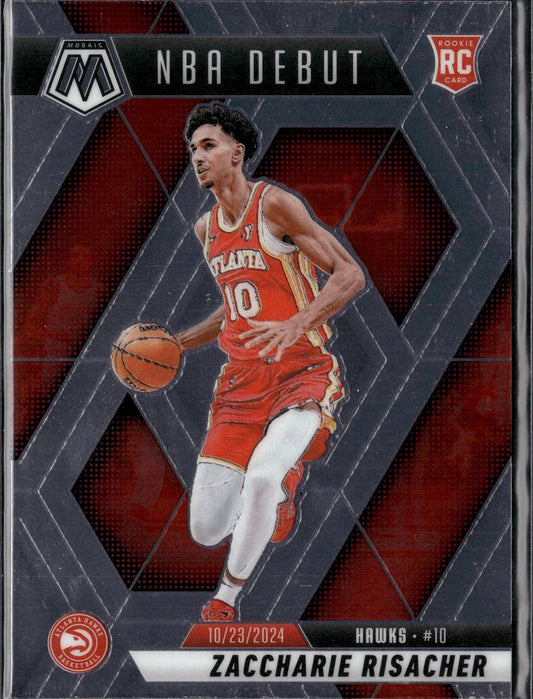 2024-25 Panini Mosaic Zaccharie Risacher Rookie Base Mosaic #269