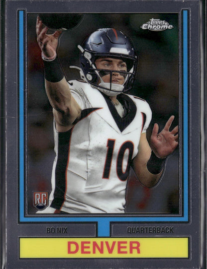 2024 Topps Chrome Bo Nix 1974 Topps Football #74TF-4