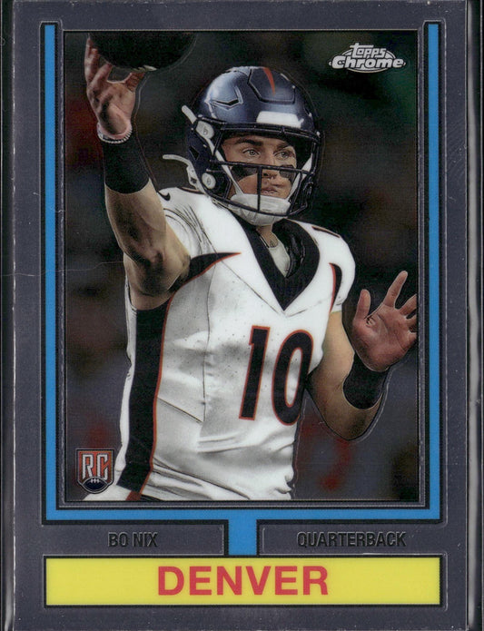 2024 Topps Chrome Bo Nix 1974 Topps Football #74TF-4