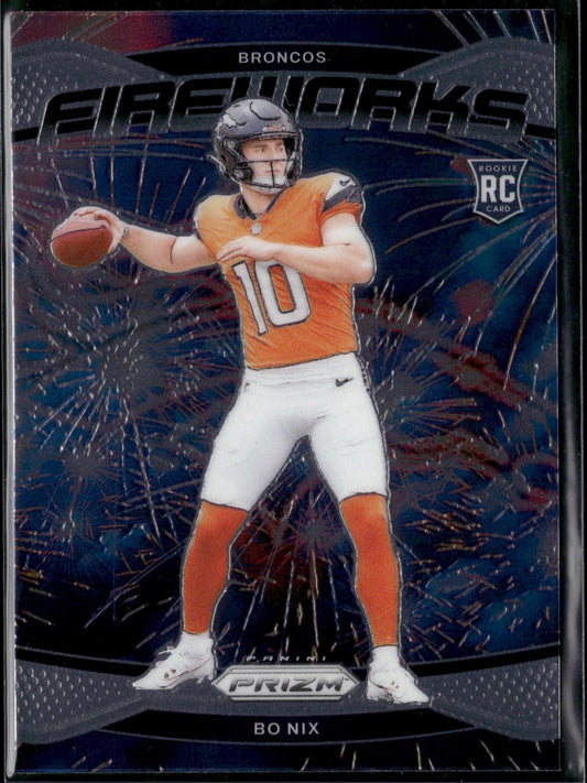 2024 Panini Prizm Bo Nix Fireworks #23
