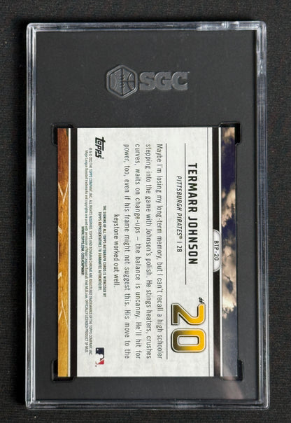 2023 Bowman Termarr Johnson Top 100 True Gold Auto /50 BTP20 eBay 1/1 SGC GEM 10