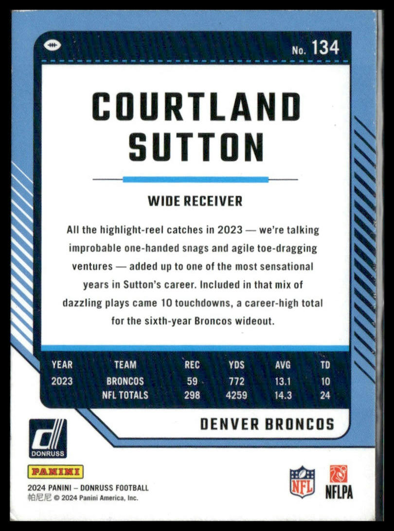 2024 Donruss Courtland Sutton #134
