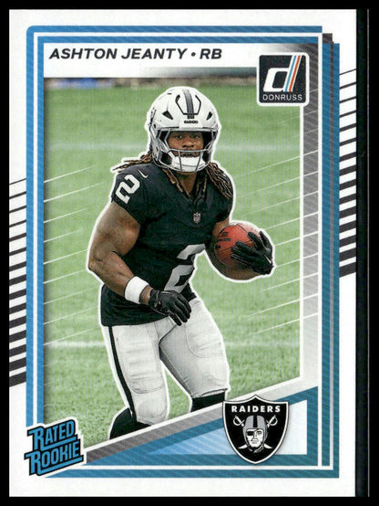 2025 Panini Donruss Rated Rookie #305 Ashton Jeanty Las Vegas Raiders