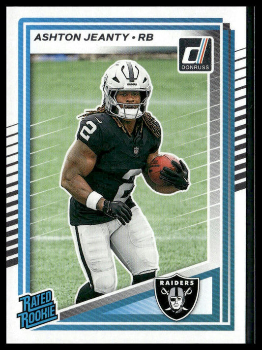 2025 Panini Donruss Rated Rookie #305 Ashton Jeanty Las Vegas Raiders