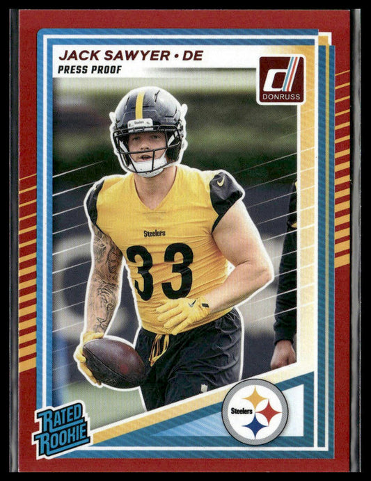 2025 Donruss Jack Sawyer Rookie Press Proofs Red #390